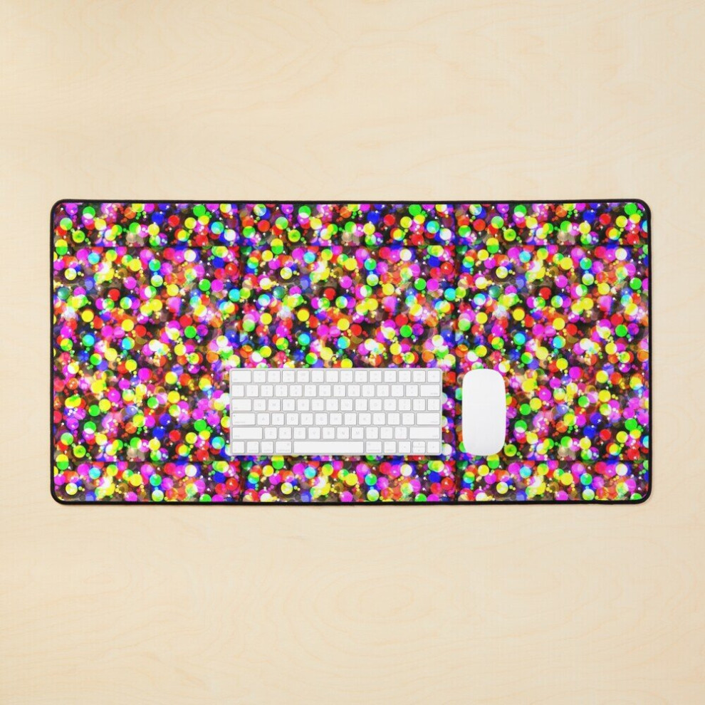 Desk Mat Rainbow Glitter Large Gaming Mouse Pad 35X16 Inch 7802738345278