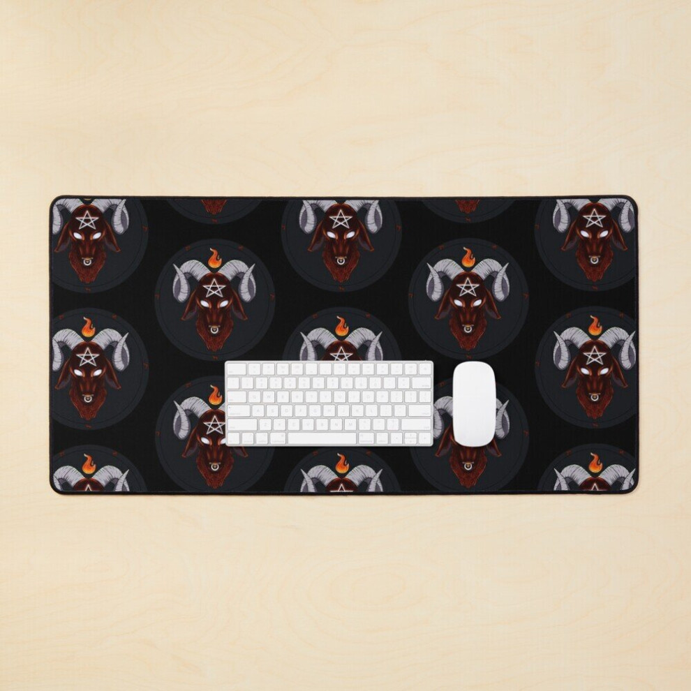 Desk Mat Baphomet Large Gaming Mouse Pad 35X16 Inch 7802738369816