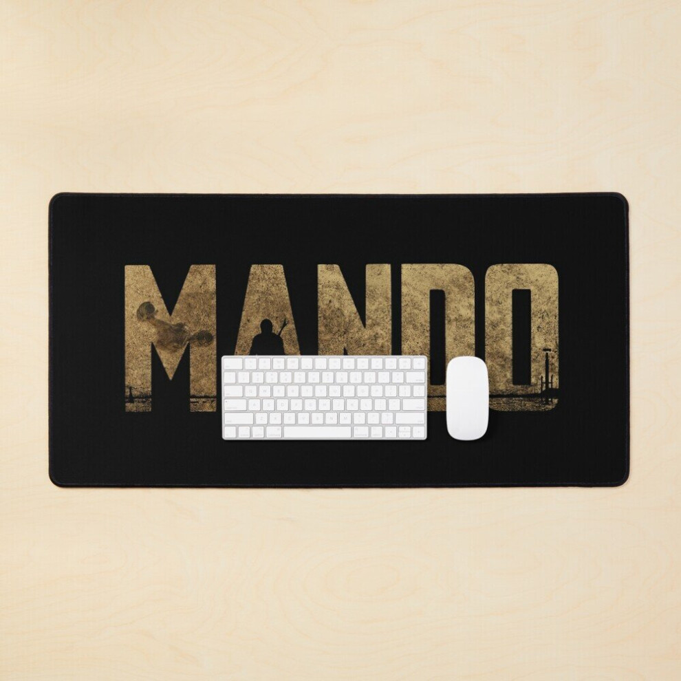 Desk Mat Mando - Large Gaming Mouse Pad 35X16 Inch Black 7802738400939
