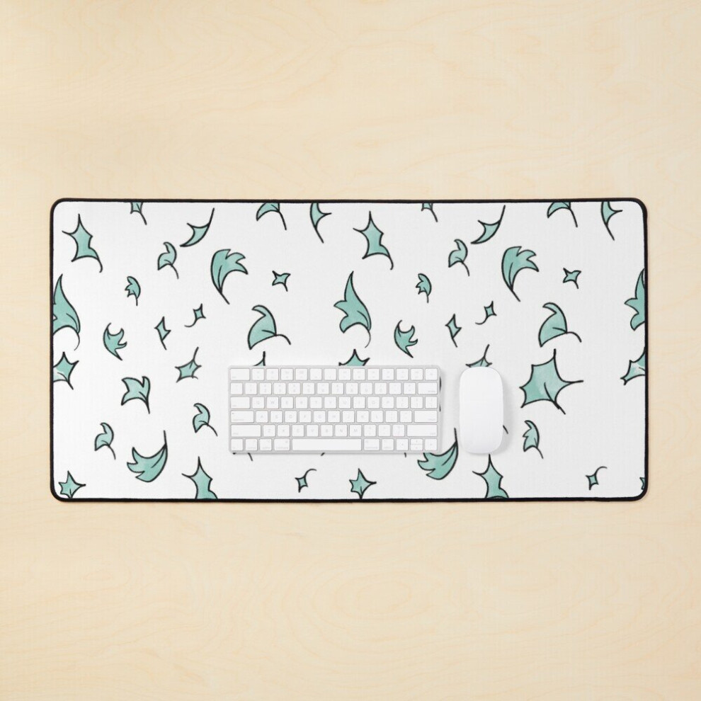 Desk Mat Heartstopper Leaves Large Gaming Mouse Pad 35X16 Inch Green 7802738390988