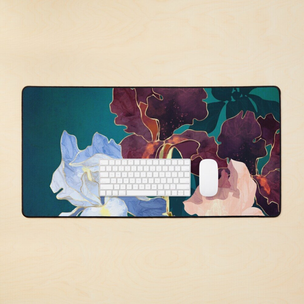 Desk Mat Iris Abstract Large Gaming Mouse Pad 35X16 Inch 7802738394573