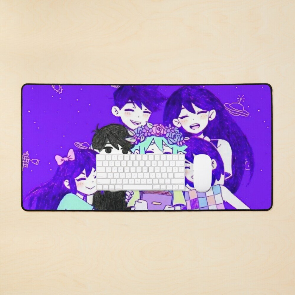 Desk Mat Omori And Friends Large Gaming Mouse Pad 35X16 Inch 7802738313116
