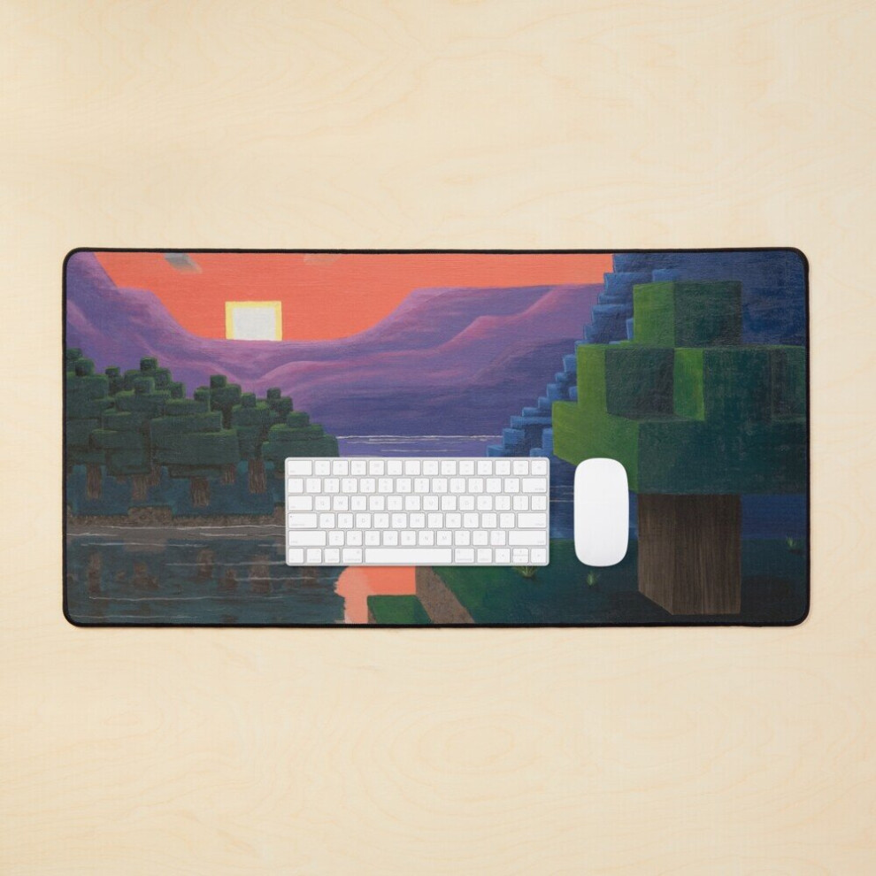 Desk Mat Dusk Squared Large Gaming Mouse Pad 35X16 Inch 7802738374216