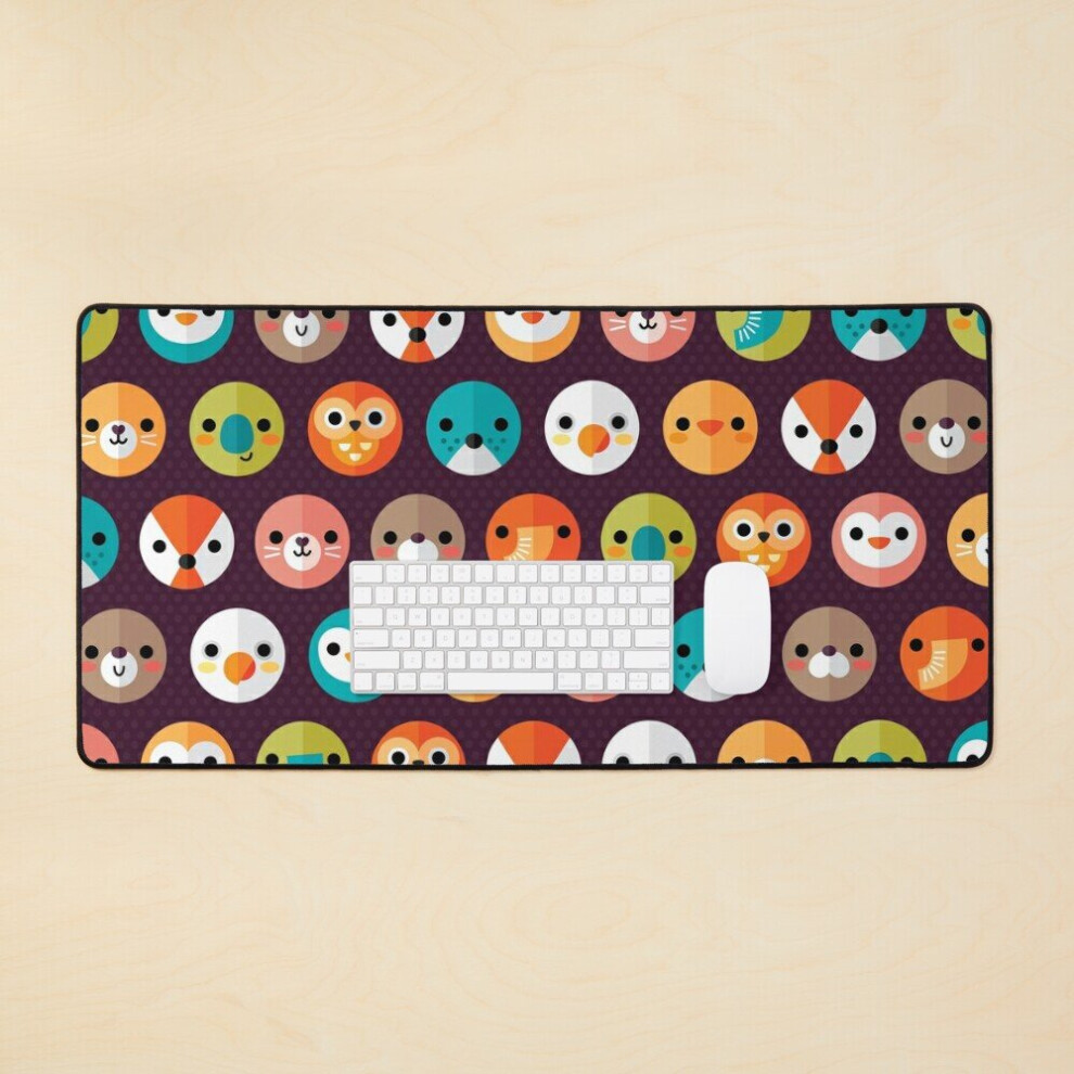Desk Mat Smiley Faces Large Gaming Mouse Pad 35X16 Inch 7802738367614