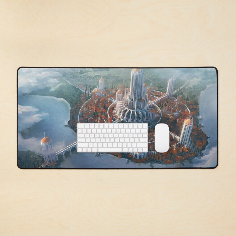 Desk Mat Elder Scrolls Oblivion Huge City Large Gaming Mouse Pad 35X16 Inch 7802738346626