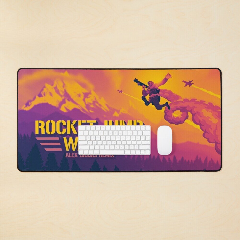 Desk Mat Team Fortress 2 Rocket Waltz Jump Large Gaming Mouse Pad 35X16 Inch 7802738323795