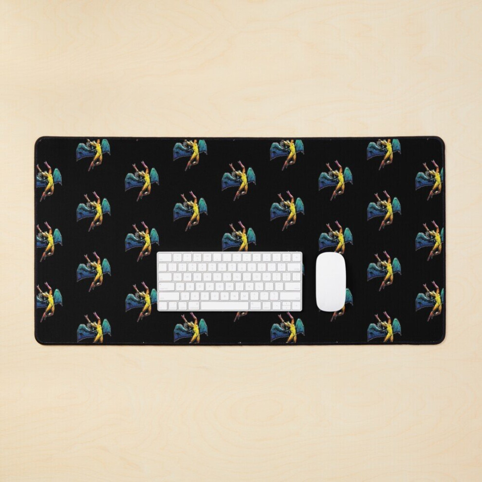 Desk Mat Wings Large Gaming Mouse Pad 35X16 Inch Blue 7802738353983
