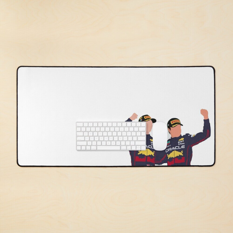 Desk Mat Verstappen Checos 1-2 Victory In Imola Large Gaming Mouse Pad 35X16 Inch 7802738331639