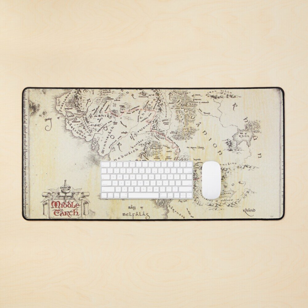Desk Mat Maps Earth Large Gaming Mouse Pad 35X16 Inch 7802738353556