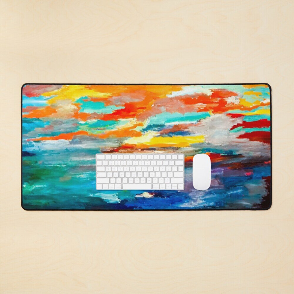 Desk Mat Sunset Large Gaming Mouse Pad 35X16 Inch 7802738319217