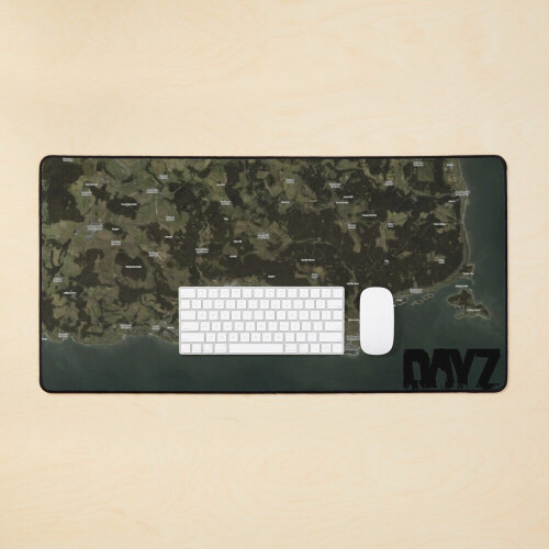 Desk Mat Day Z Map Large Gaming Mouse Pad 35x16 inch