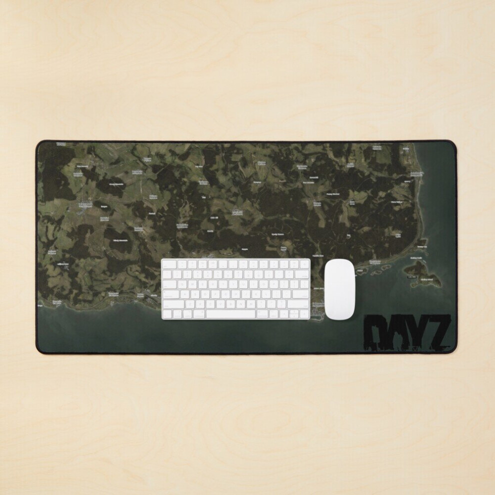 Bearlad Desk Mat Day Z Map Large Gaming Mouse Pad 35X16 Inch