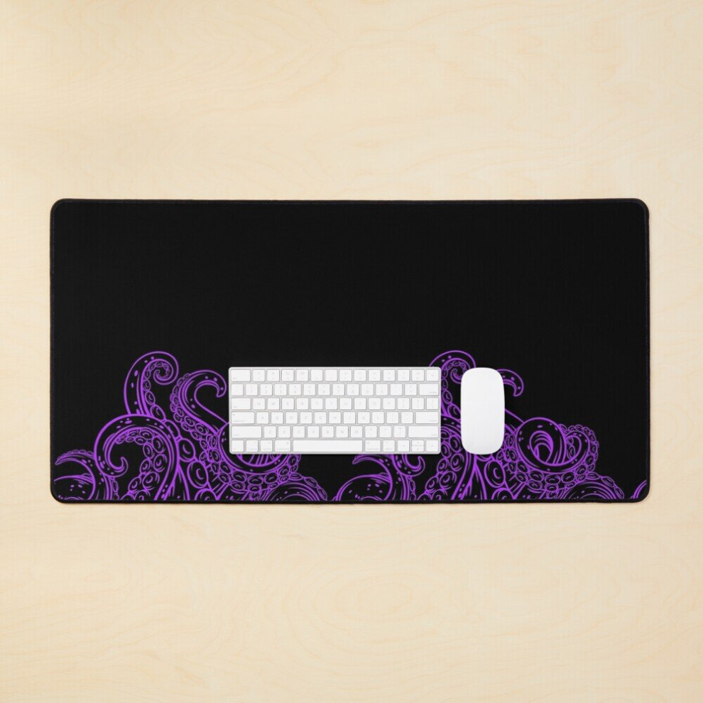 Desk Mat Monstruous Tentacles - Large Gaming Mouse Pad 35X16 Inch Purple 7802738335620
