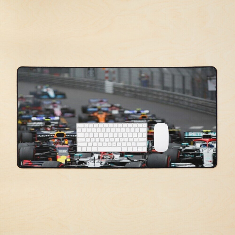 Desk Mat F1 Race Start Large Gaming Mouse Pad 35X16 Inch 7802738309836