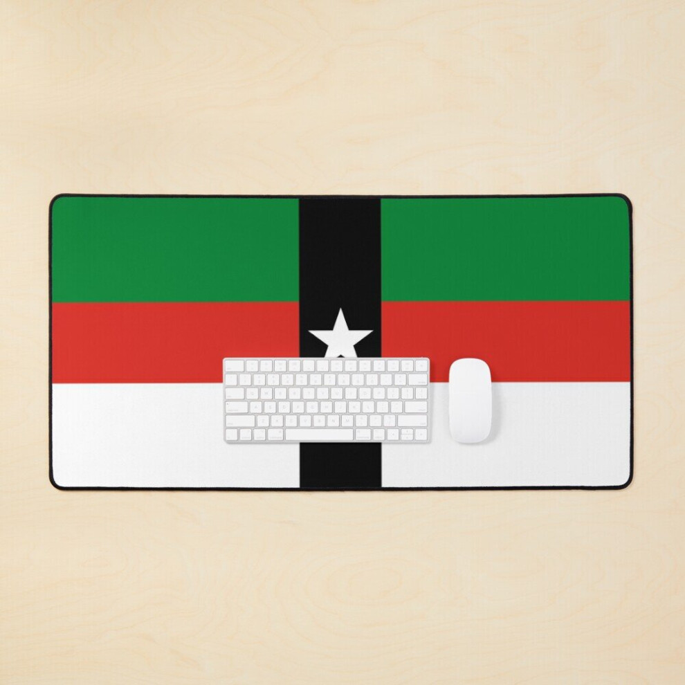 Desk Mat Flag Of Denison Large Gaming Mouse Pad 35X16 Inch 7802738387674