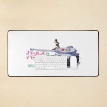 Desk Mat Girls und Panzer das Finale Large Gaming Mouse Pad 35x16 inch