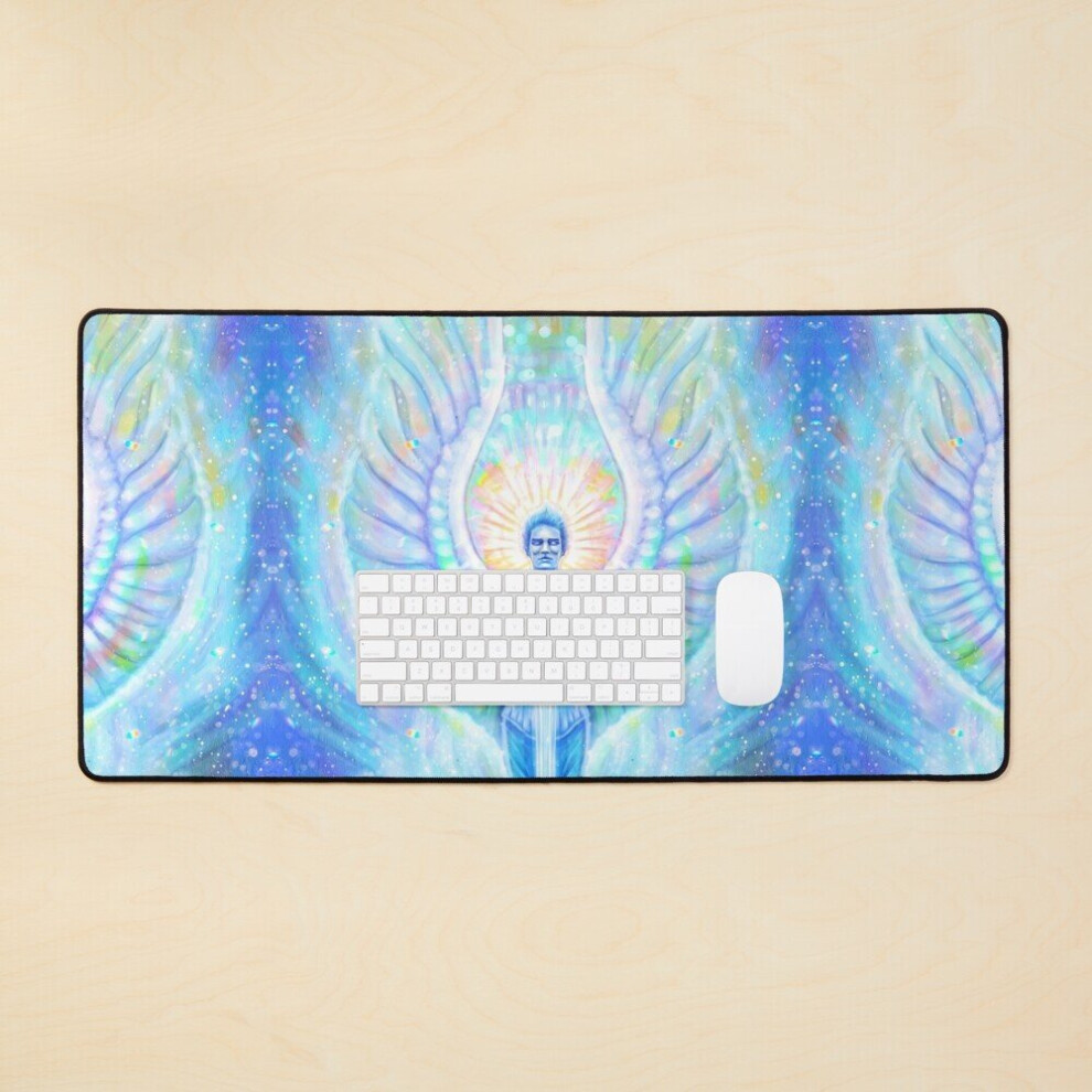 Desk Mat Archangel Michael Large Gaming Mouse Pad 35X16 Inch 7802738358254