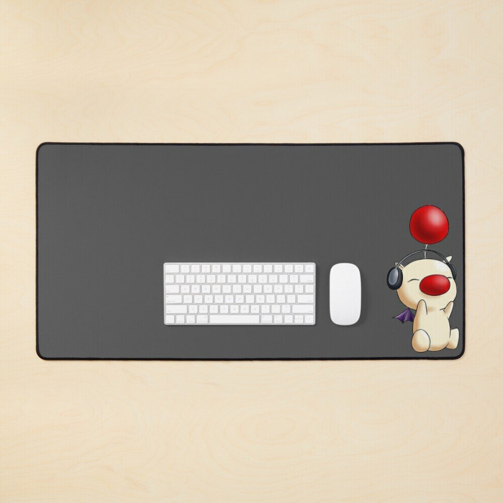 Desk Mat Moogle With Headphones Jamming Large Gaming Mouse Pad 35X16 Inch 7802738324297