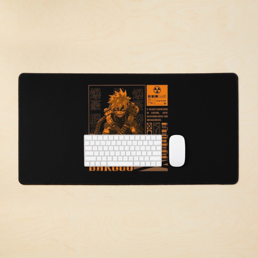Desk Mat Katsuki Bakugo Large Gaming Mouse Pad 35X16 Inch 7802738362459