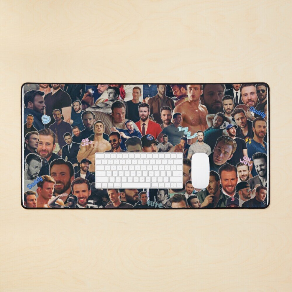 Desk Mat Chris Large Gaming Mouse Pad 35X16 Inch 7802738387612
