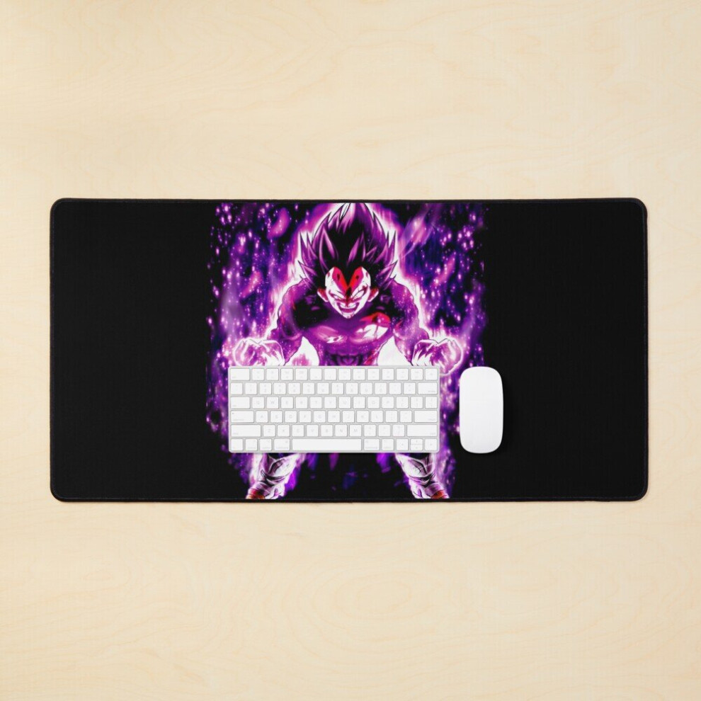 Desk Mat Vegeta Ultra Ego Dragon Ball Z Large Gaming Mouse Pad 35X16 Inch 7802738366488