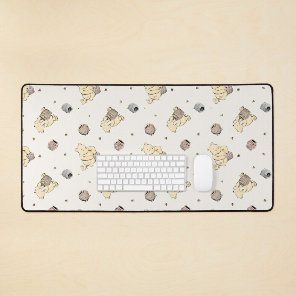 Desk Mat Vintage Pooh Large Gaming Mouse Pad 35X16 Inch 7802738378368