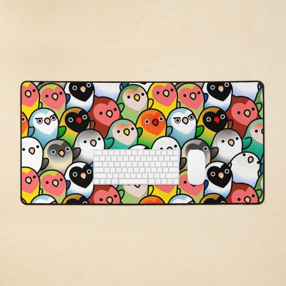 Desk Mat A Lot Of Lovebirds Large Gaming Mouse Pad 35X16 Inch 7802738335057