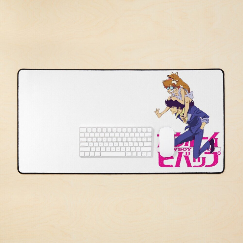 Desk Mat Spike, Ed And Ein - Cowboy Bebop Large Gaming Mouse Pad 35X16 Inch 7802738334210