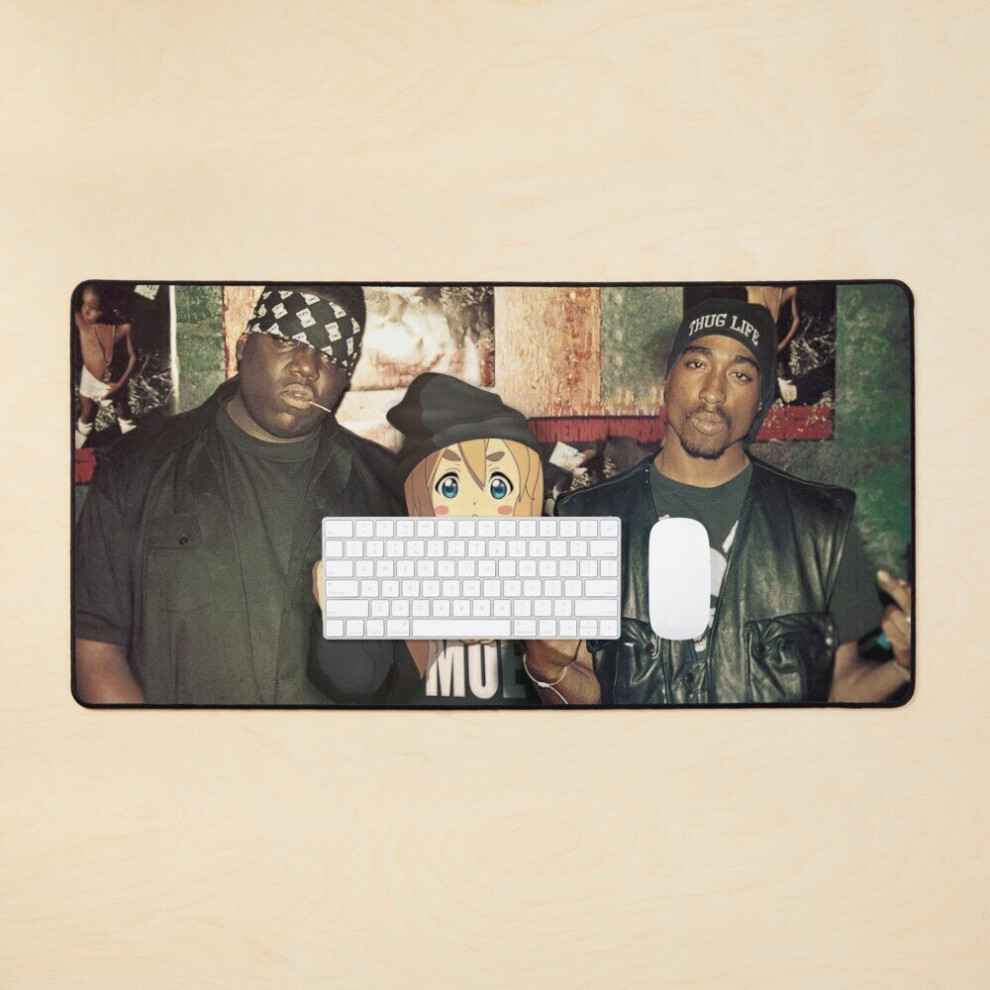 Desk Mat Moe Swag With My Homies Large Gaming Mouse Pad 35X16 Inch 7802738326659
