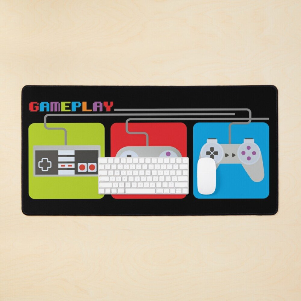 Desk Mat Retro Game Large Gaming Mouse Pad 35X16 Inch 7802738372977