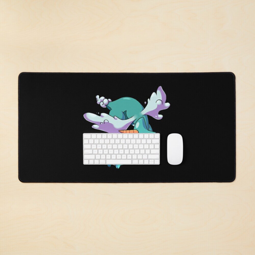 Desk Mat Kaku Evolution - Temtem Fomu And Wiplump Large Gaming Mouse Pad 35X16 Inch 7802738386288