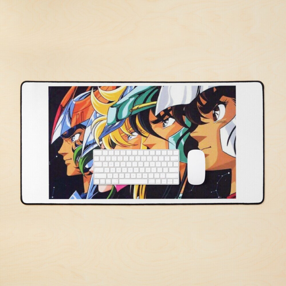 Desk Mat Knights Of The Zodiac Large Gaming Mouse Pad 35X16 Inch 7802738375169