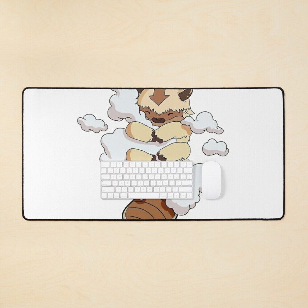 Desk Mat Appa Cuddling Clouds (Avatar The Last Airbender) Large Gaming Mouse Pad 35X16 Inch 7802738374100