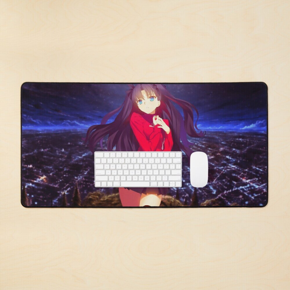 Desk Mat Rin Tohsaka Large Gaming Mouse Pad 35X16 Inch 7802738376661