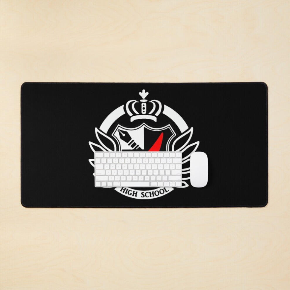 Desk Mat Hope's Peak Academy () Large Gaming Mouse Pad 35X16 Inch White/Red 7802738380965
