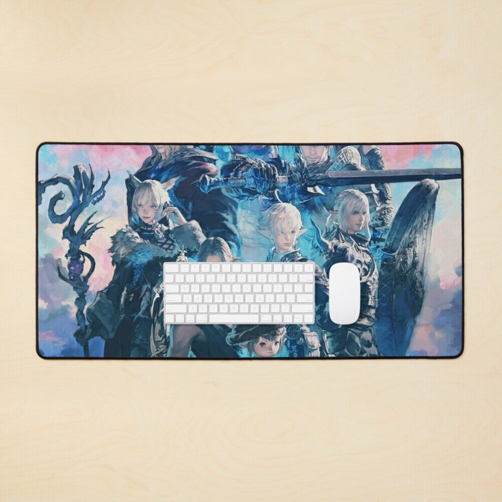 Desk Mat Final Fantasy Xiv Endwalker Large Gaming Mouse Pad 35X16 Inch 7802738313291