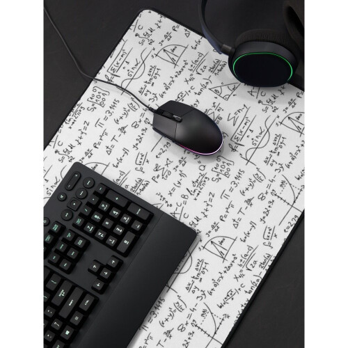 Desk Mat Repeatable seamless math pattern Large Gaming Mouse Pad 35x16 inch 2