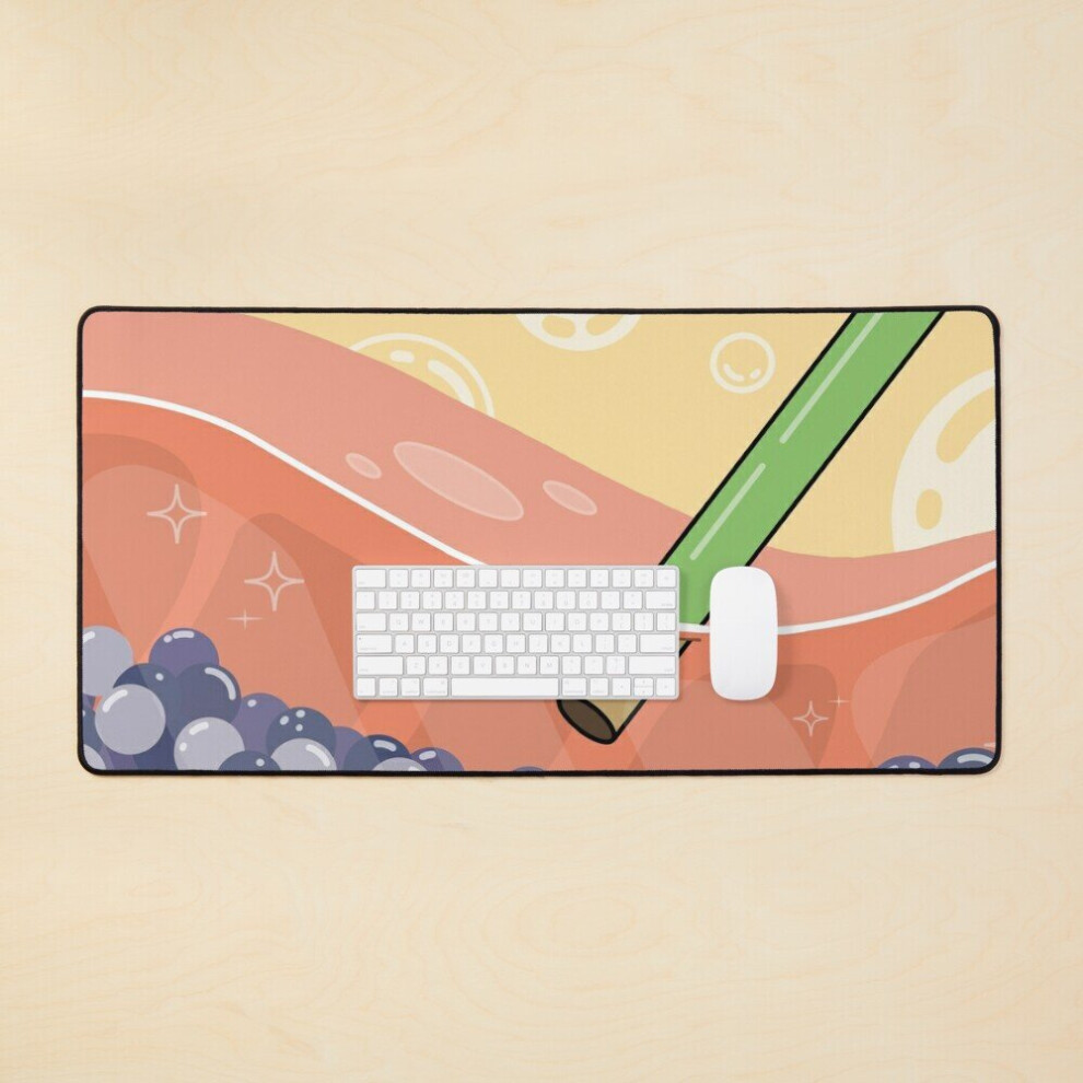 Desk Mat Boba Thai Tea Large Gaming Mouse Pad 35X16 Inch 7802738358964