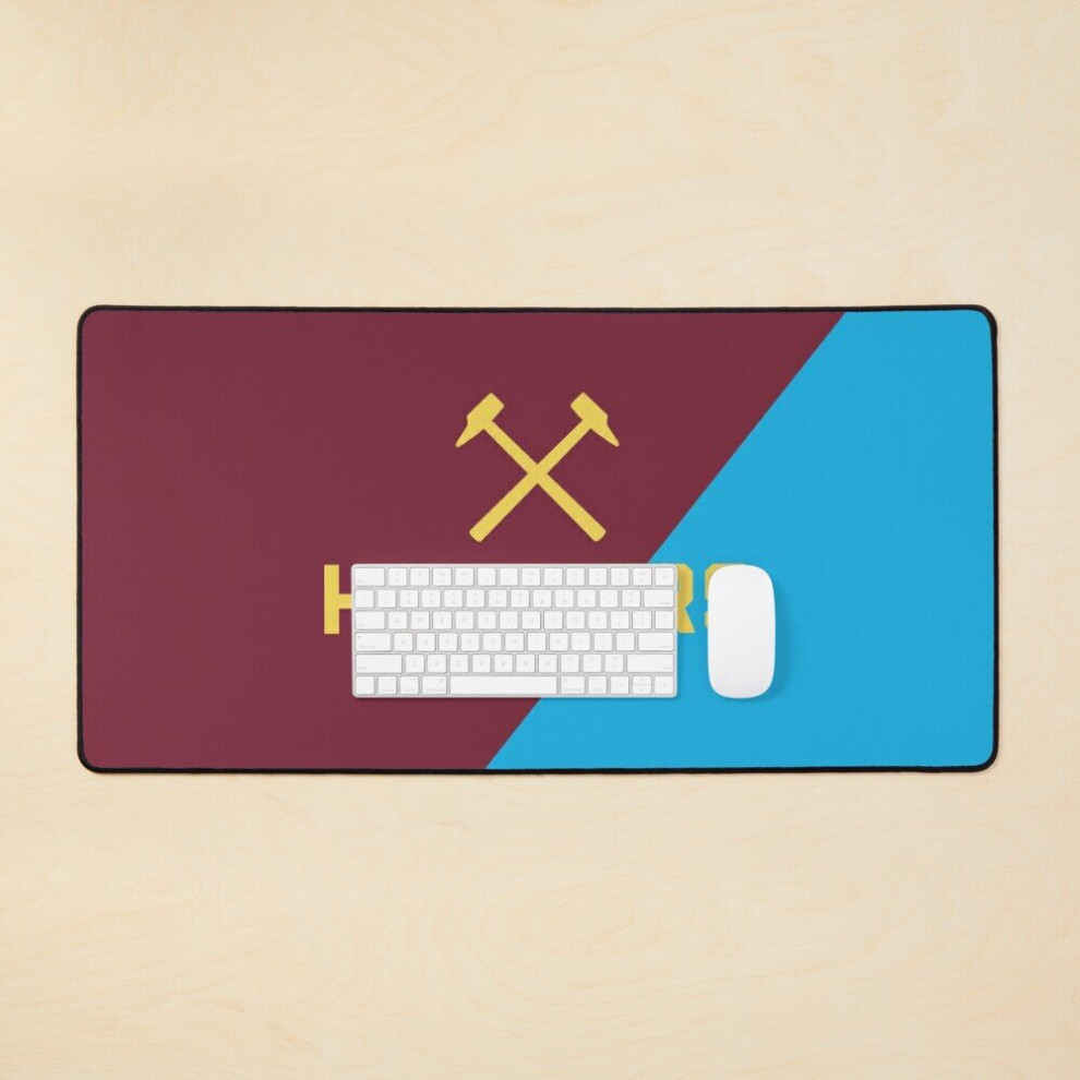 Bearlad Desk Mat Hammers West Ham Large Gaming Mouse Pad 35X16 Inch