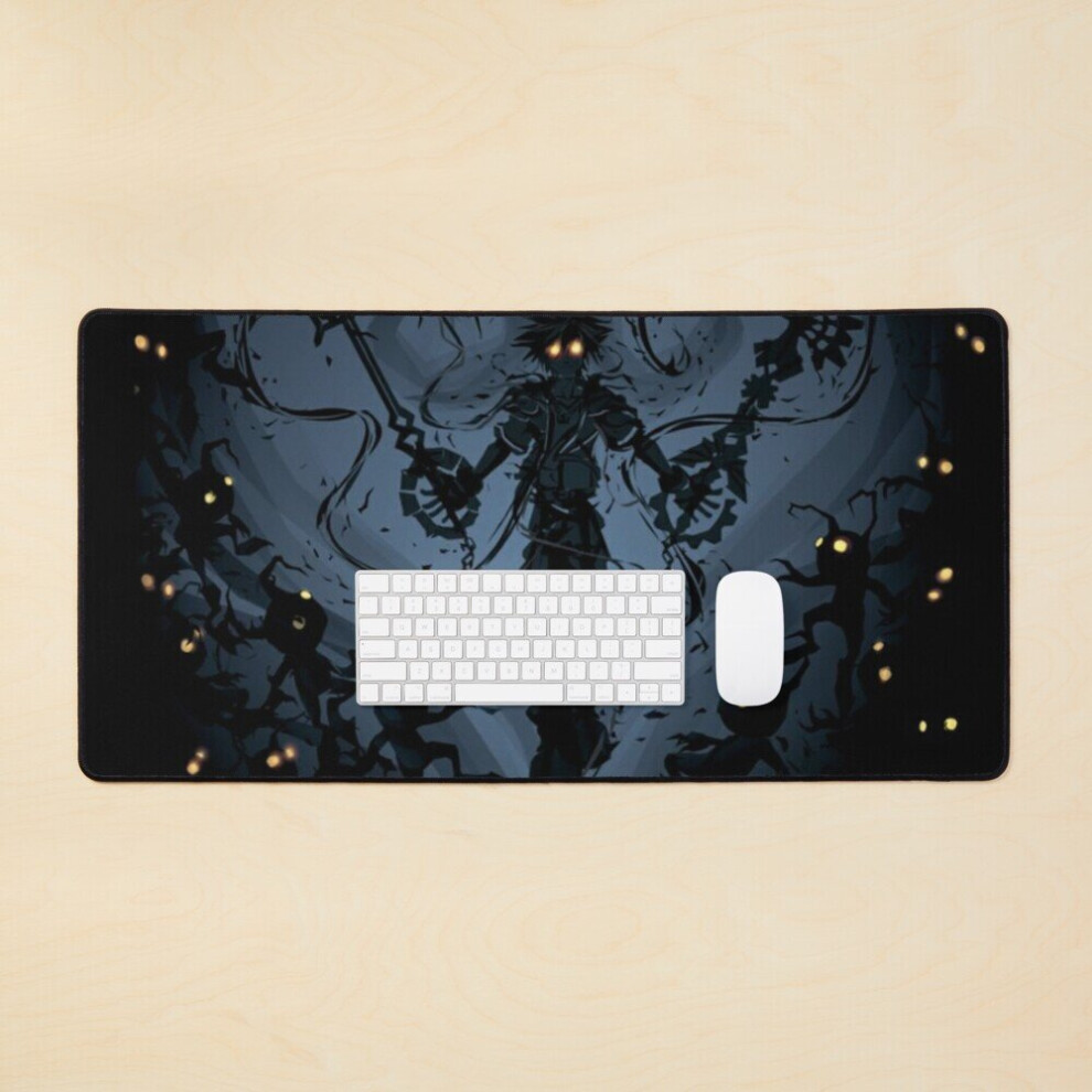 Desk Mat Kingdom Hearts Heartless Sora Large Gaming Mouse Pad 35X16 Inch 7802738345261