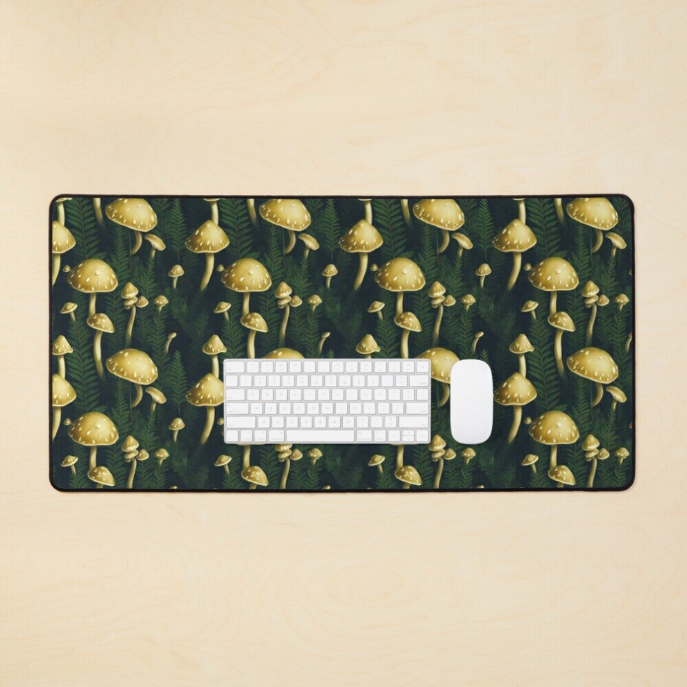 Desk Mat Back To The Mushroom Forest Large Gaming Mouse Pad 35X16 Inch 7802738388428