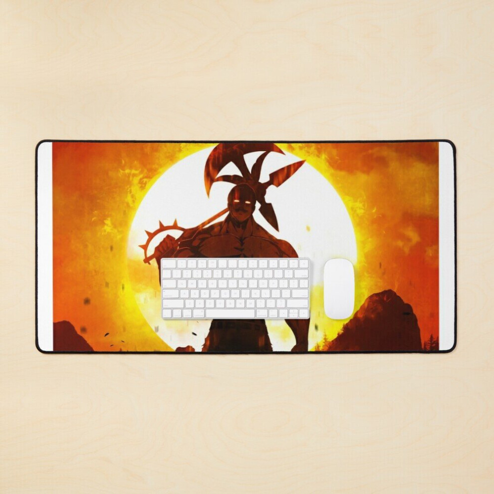 Desk Mat Anime Seven Deadly Sins Escanor Large Gaming Mouse Pad 35X16 Inch 7802738340815