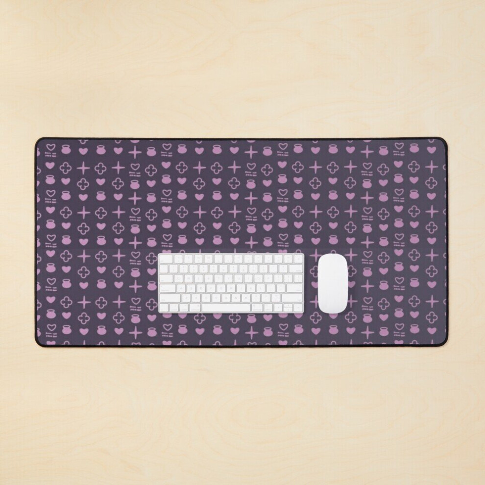 Desk Mat Ninomae Ina Nis Tentacles Pattern Large Gaming Mouse Pad 35X16 Inch 7802738362626