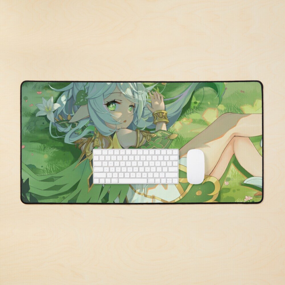 Desk Mat Nahida Genshin Impact Large Gaming Mouse Pad 35X16 Inch 7802738378566