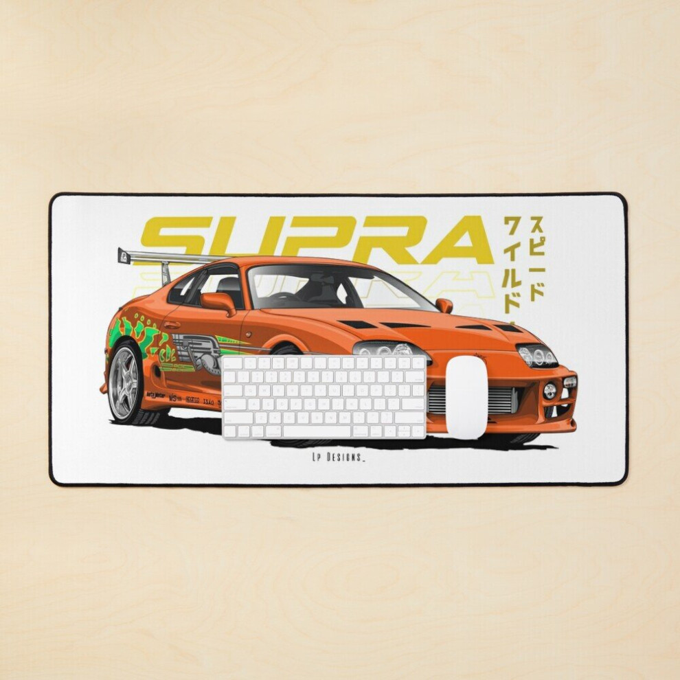 Desk Mat Supra Mk Iv - Fast And Furious Large Gaming Mouse Pad 35X16 Inch 7802738326789