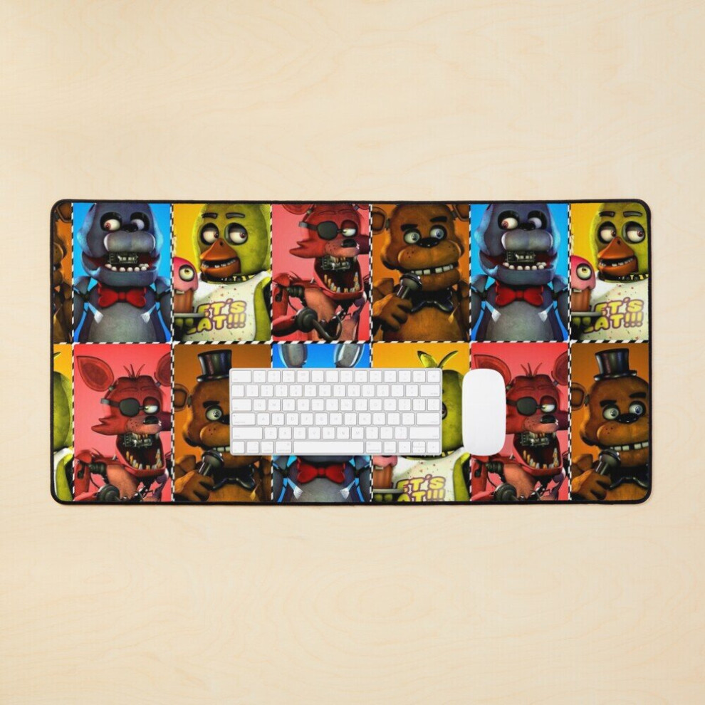 Desk Mat Fnaf Security Breach Large Gaming Mouse Pad 35X16 Inch 7802738382952