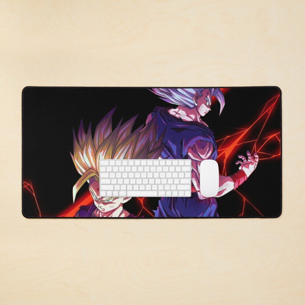 Desk Mat Gohan Ssj2 And Gohan Beast Large Gaming Mouse Pad 35X16 Inch 7802738353617