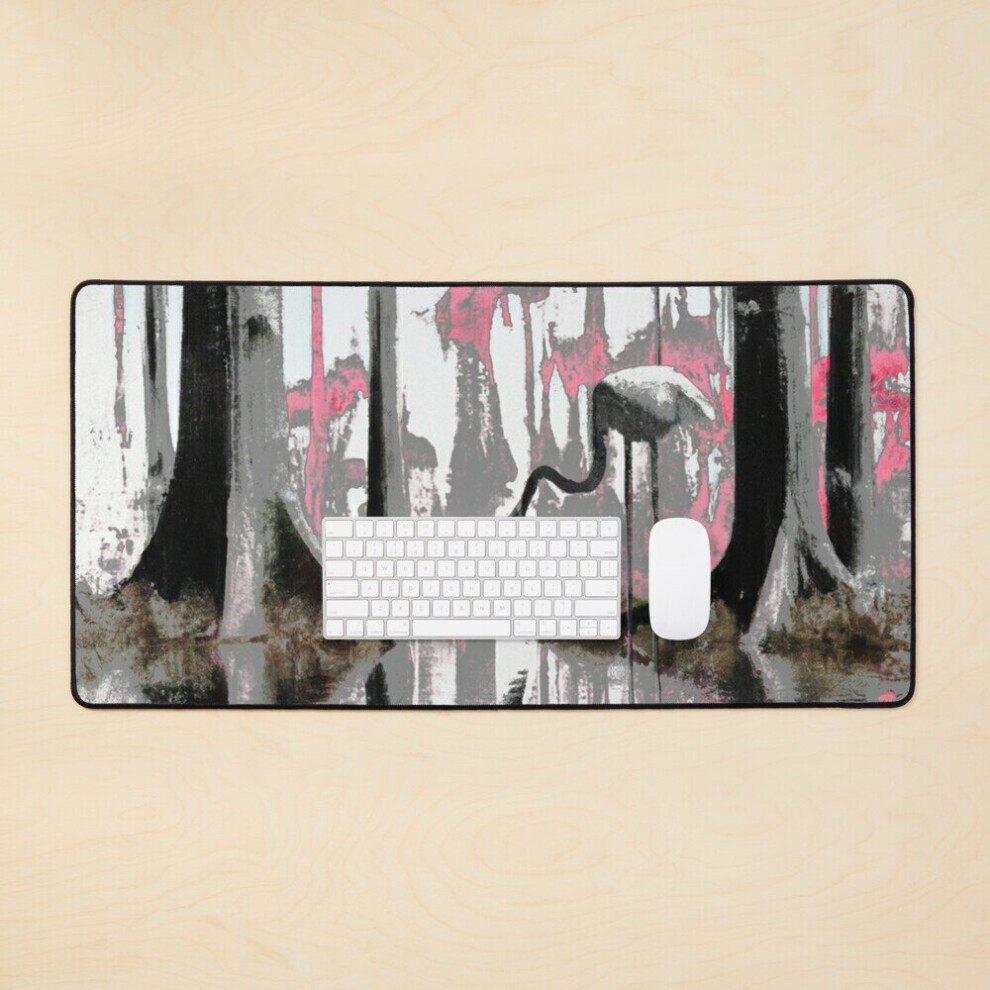 Desk Mat Flamingo Lagoon Large Gaming Mouse Pad 35X16 Inch Pink 7802738373301