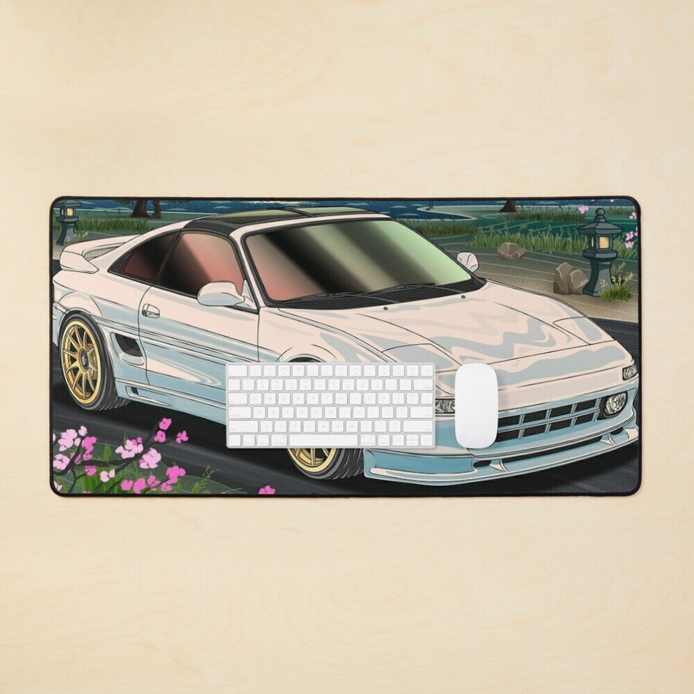 Desk Mat Jdm Legend 1989 Mr2 Sw20 Large Gaming Mouse Pad 35X16 Inch White 7802738346732