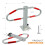 Folding Locking Parking Bollard Post Barrier Security Driveway Car Park Drive UK 2